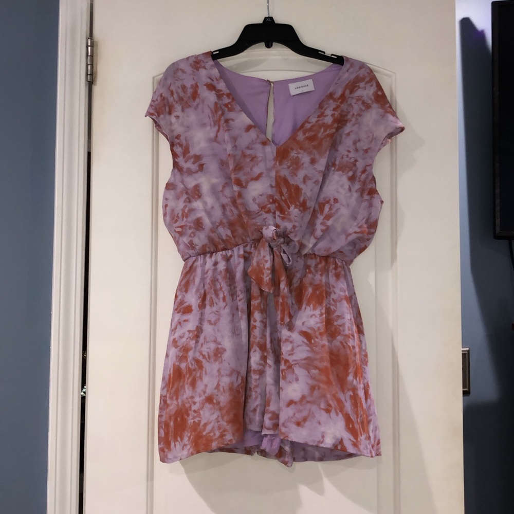 Orange and purple romper